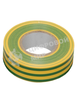 Изолента 0,13х15 мм желто-зеленая 20 метров ИЭК