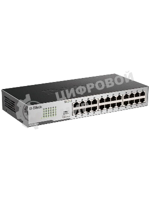 Коммутатор D-Link DGS-1024D, 24×1 Гбит/с, неуправляемый