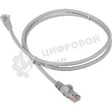 Патч-корд LANMASTER LSZH UTP cat.5e, 1.5 м, серый