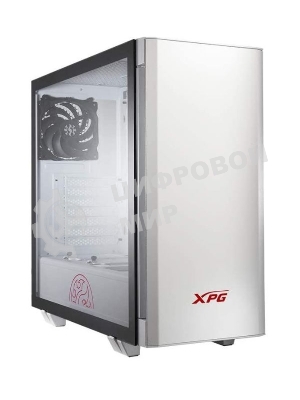 Компьютерный корпус XPG INVADER-WHITECOLOR BOXWORLDWIDE (ATX, подсветка ARGb, 2 вентилятора 120мм, стеклянная боковая панель,белый)