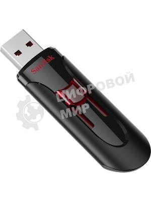 Флешка USB Sandisk CZ600 Cruzer Glide (SDCZ600-064G-G35), 64Gb, USB 3.0, R/W 10/20, черный