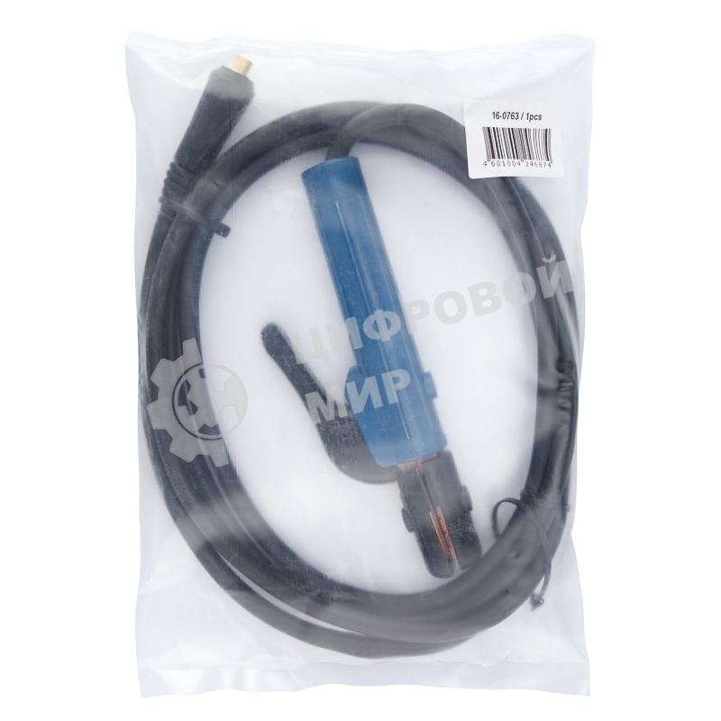 Сварочный кабель с электрододержателем Rexant 16 мм² 200 А СКР 10-25 3 м