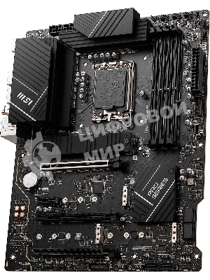 Материнская плата MSI PRO Z790-P WIFI, LGA 1700, Intel Z790, 4xDDR5, 6xSATA, 4xM.2, 1xPCIe 5.0 x16, 1xPCIe 4.0 x16, 1xPCIe 3.0 x16, 1xPCIe x1, 1xHDMI, 1xDP, 1x2.5Gb LAN, 4xUSB-A 2.0, 2xUSB-A 3.2 Gen 1, 1xUSB-A 3.2 Gen 2, 1xUSB-C 3.2 Gen 2x2, 6x3.5мм, 7.1, ATX
