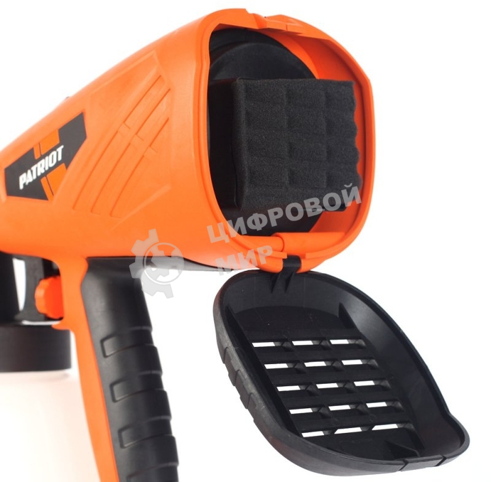 Краскопульт электрический PATRIOT SG500 HVLP 500 Вт., 100 DIN/сек, Расход 900 мл/мин., Резервуар: 1300 мл