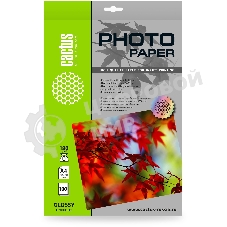 Фотобумага Cactus CS-GA4180100 A4/180г/м2/100л./белый глянцевое для струйной печати