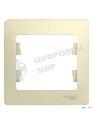 Рамка 1-м Glossa беж. SchE GSL000201