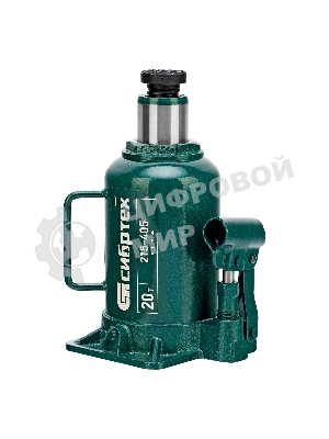 Домкрат гидравлический бутылочный Сибртех, 20 т, 215-405 мм