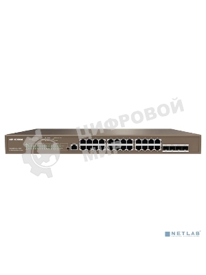 Коммутатор 24PORT 1000M POE 4SFP G5328P-24-410W IP-COM