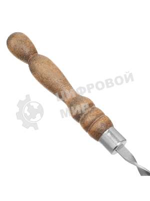 Шампур плоский Palisad Camping 650х10х2,5 мм, с деревянной рукояткой, нерж. сталь