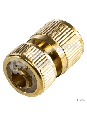 Коннектор для шланга латунный, быстросъемный, 1/2