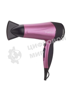 Фен Kelli KL-1109 фиолетовый/черный, 2000 Вт