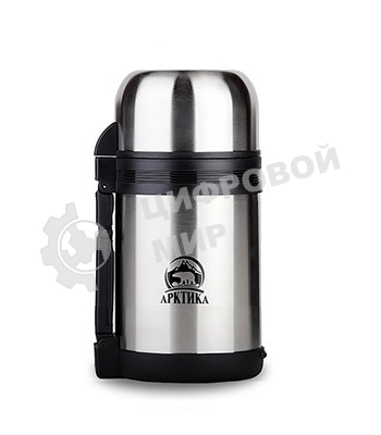 Термос Арктика, 201-1000, универсальная пробка, 1 л, с ручкой + чашка, холод/тепло 20 ч