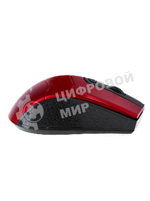 Мышь беспроводная Crown CMM-934W красный/черный, 1200 dpi, радиоканал, USB, кнопки - 4