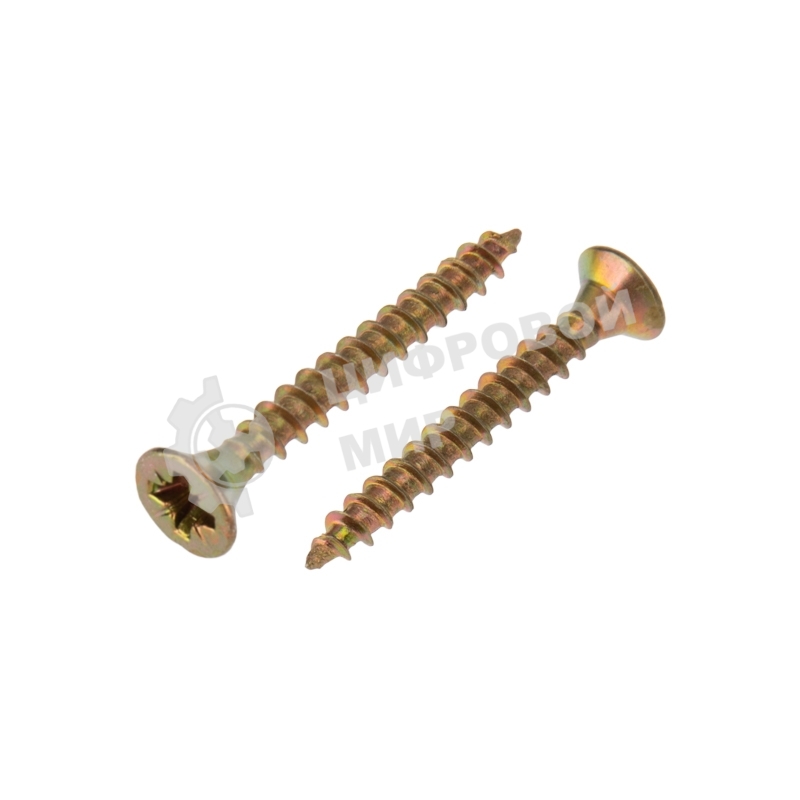 Саморез универсальный Kranz 3х25, желтый цинк, короб (200 шт./уп.)