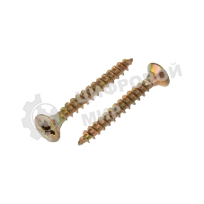 Саморез универсальный Kranz 3х25, желтый цинк, короб (200 шт./уп.)