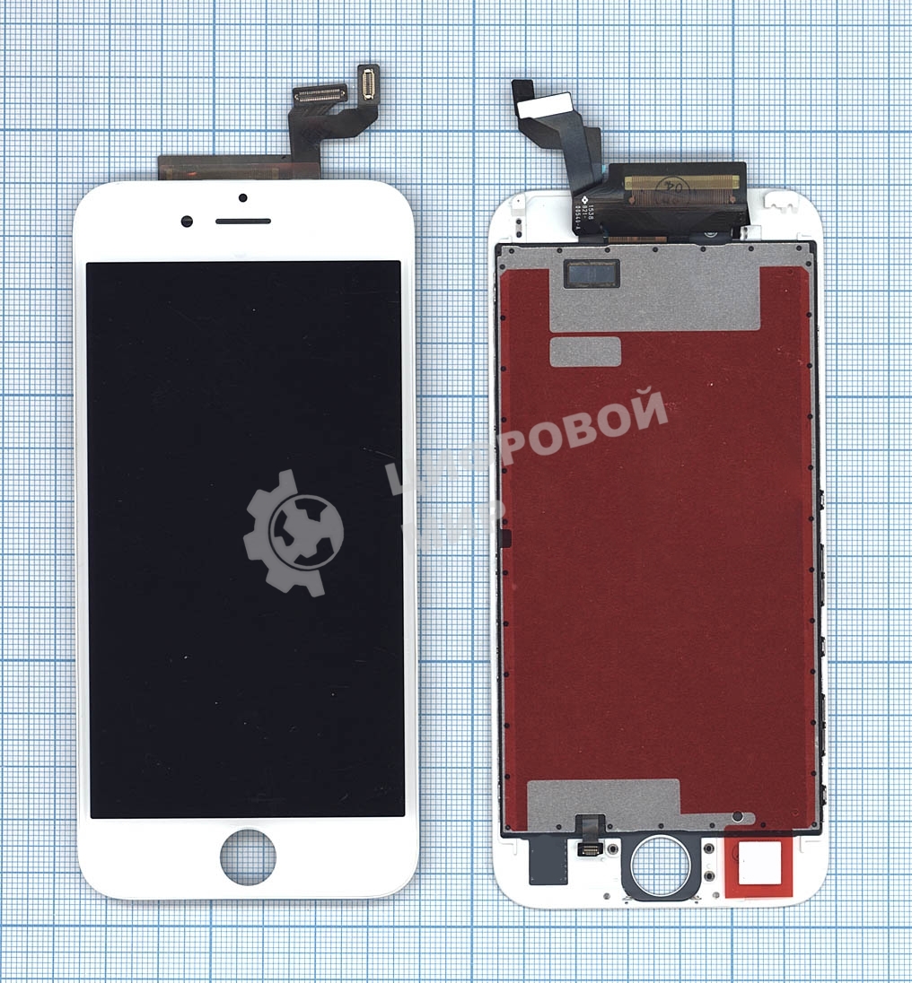 Дисплей для iPhone 6S в сборе с тачскрином (Foxconn) белый