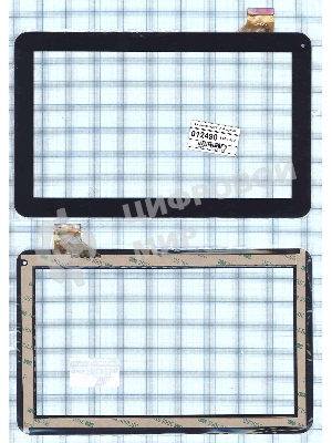 Сенсорное стекло (тачскрин) WJ608-V1.0 (V2.0), черное