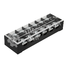 Блок зажимов клеммный Rexant БЗН ТВ-4506 4,0мм2 45A 6 пар