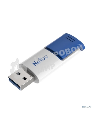 Флешка USB Netac U182 Blue (NT03U182N-064G-32BL), 64Gb, USB 3.0, R/W 70/30, белый/синий