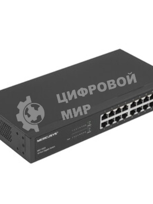 Коммутатор Mercusys MS116GS с 16 гигабитными портами для размещения на столе или в стойке