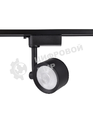 Трековый однофазный светодиодный светильник Ambrella light GL6392 BK черный LED 12W 4200K 24°