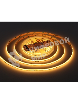 Светодиодная лента Ambrella light GS4901 COB 608Led/ 12W m/ 24V IP20 CCT 3000-6500K/ 5m*8mm*2.2mm (3 конт.)