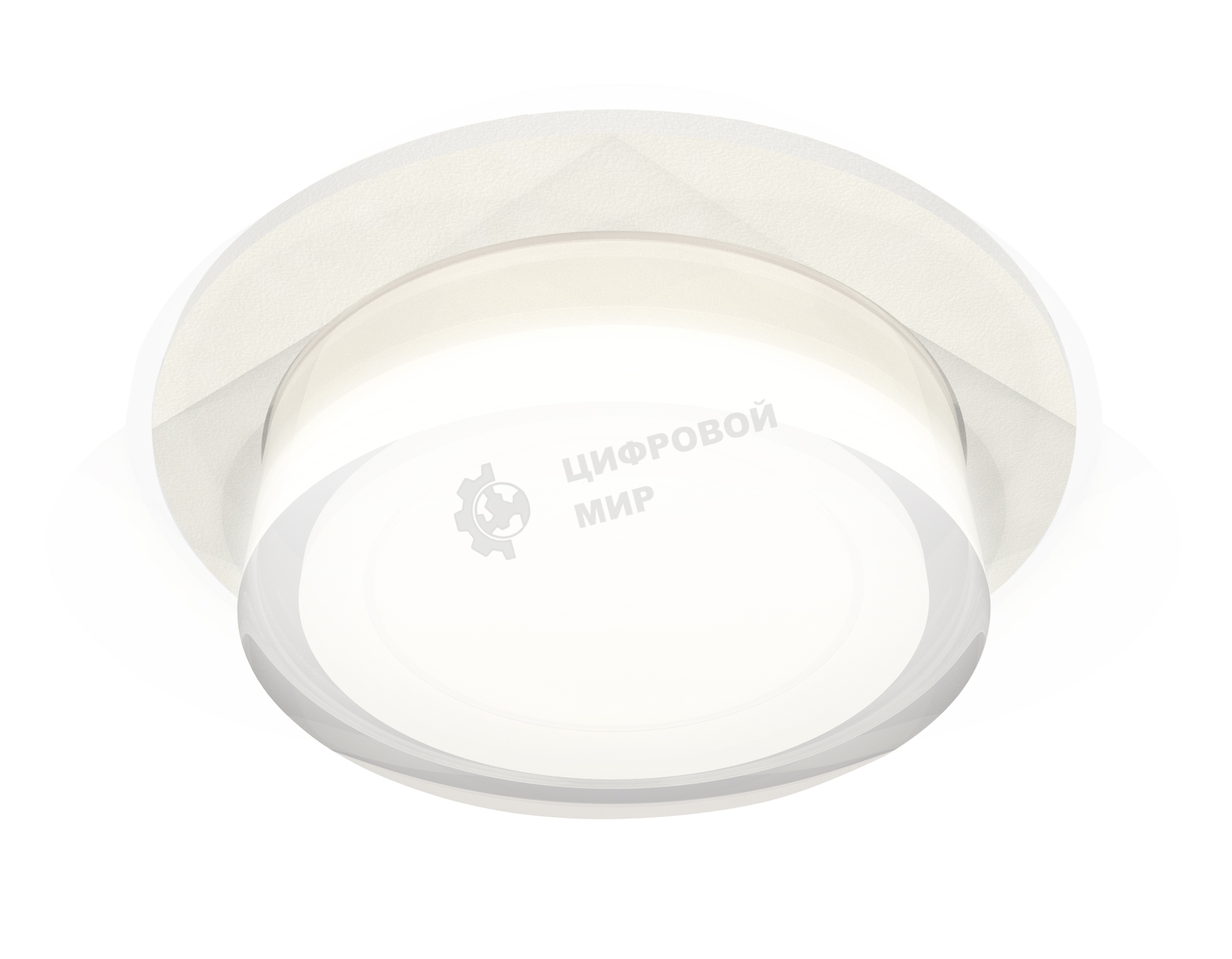 Комплект встраиваемого светильника Ambrella light XC7621043 SWH/FR/CL белый песок/белый матовый/прозрачный MR16 GU5.3 (C7621, N7160)