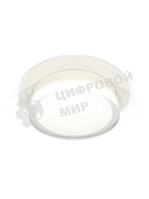 Комплект встраиваемого светильника Ambrella light XC7621043 SWH/FR/CL белый песок/белый матовый/прозрачный MR16 GU5.3 (C7621, N7160)