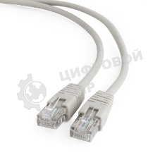 Патч-корд UTP Cablexpert cat.5e, 3м, литой, многожильный, серый