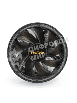 Кулер для процессора ExeGate Dark Magic EE126A-RGb черный, 120 мм, алюминий, 1800 об/мин, 18 дБ, 3 pin, 100 Вт, 95 мм