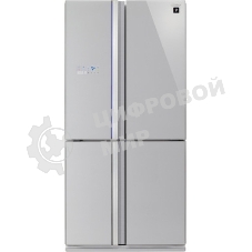 Холодильник Sharp SJ-FS97VSL серебристый трехкамерный 393/207 л морозилка снизу