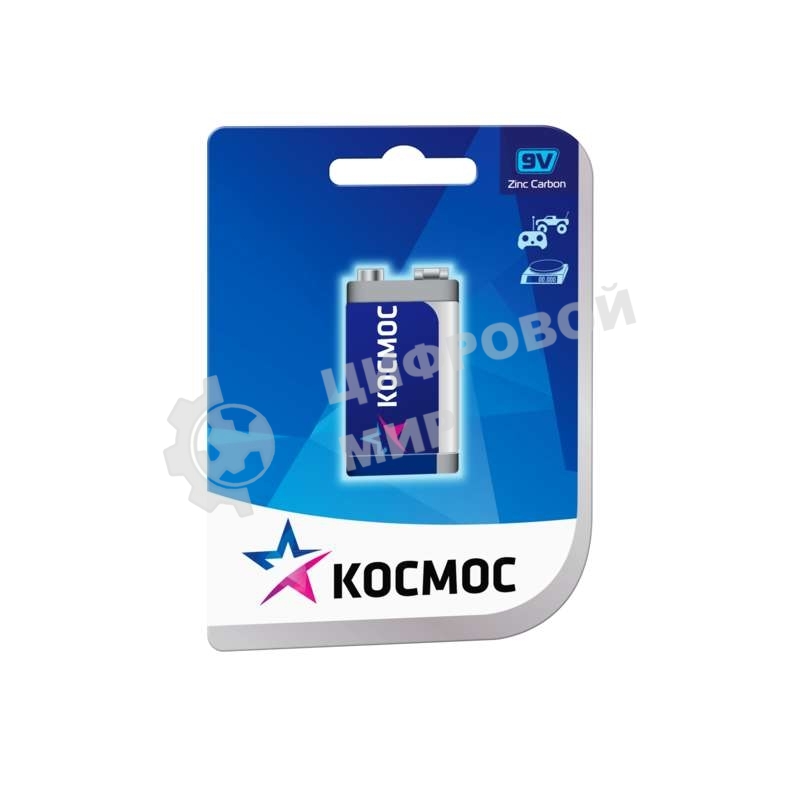 Батарейка Космос KOC6F221BLS 6F22 (блист.1шт.)