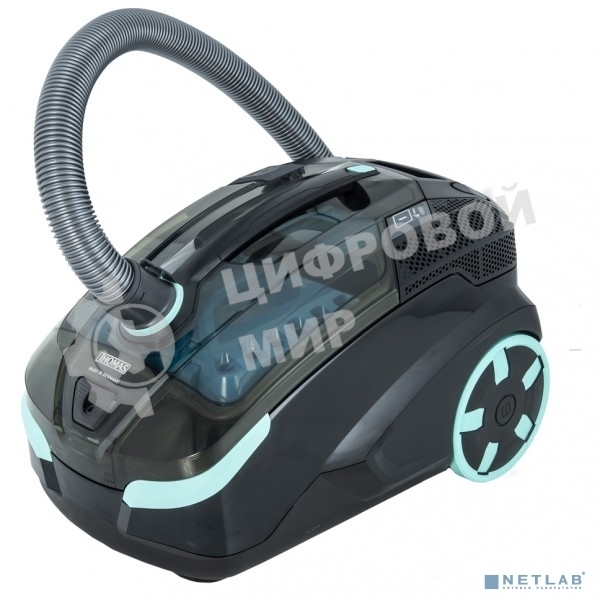 Моющий пылесос Thomas DRYBOX AMFIBIA FAMILY черный/бирюзовый, 325/1700Вт, уборка влажная/сухая, пылесборник контейнер 2.6 л