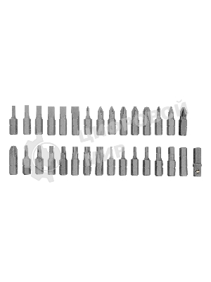 Отвертка Сибртех ревер. + биты, 41 пред., PH+PZ+SL+H+T, CrV, 2к рукоятка