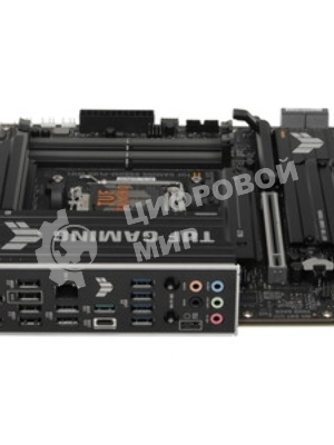 Материнская плата ASUS TUF GAMING B850M-E WIFI, AM5, AMD B850, 4xDDR5, 4xSATA, 3xM.2, 1xPCIe 5.0 x16, 1xPCIe 3.0 x1, 1xHDMI, 2xDP, 1x2.5Gb LAN, Wi-Fi 6E, Bluetooth 5.3, 1xUSB-C 10Gbps, 1xUSB-A 10Gbps, 2xUSB-A 5Gbps, 4xUSB-A 2.0, 3x3.5 мм, 7.1, mATX