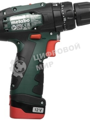 Дрель-шуруповерт Metabo PowerMaxx SB, 10,8 В, 2 Ач, 34 Нм, щеточный, ударный
