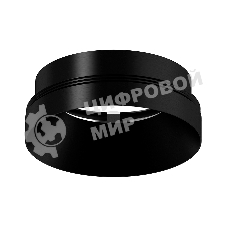 Насадка для корпуса светильника N7031 PBK черный полированный D70*H27mm Out10mm MR16