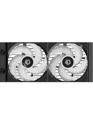 Система жидкостного охлаждения ID-Cooling FX240 TD, 240 мм, 2x120 мм, 300-2000 об/мин, 27.2 дБ, 4-pin PWM, 300 Вт, ARGB, черный
