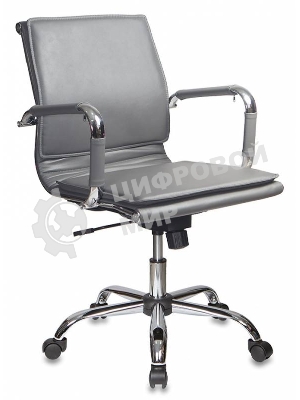 Кресло Бюрократ CH-993-Low/grey серый, экокожа