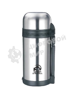 Термос Арктика 201-1200, 1,2 л, с ручкой + чашка, универсальная пробка, холод/тепло 20 ч