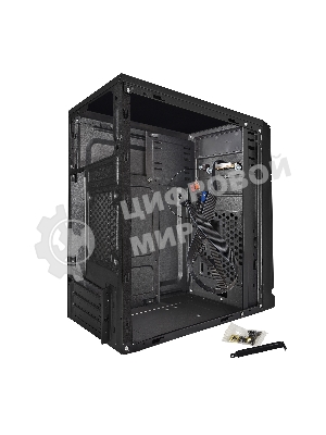 Компьютерный корпус ExeGate EX283057RUS Minitower ExeGate BAA-106 Black, mATX, (AAA350, 80мм), 2хUSB, Audio
