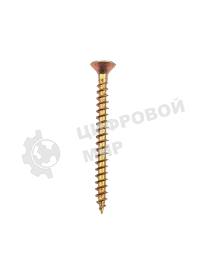 Саморез универсальный Kranz 3.5х40, желтый цинк, короб (200 шт./уп.)