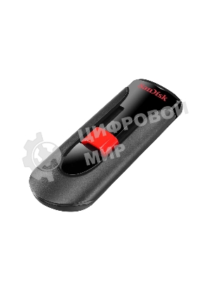 Флешка USB Sandisk CZ60 Cruzer Glide (SDCZ60-032G-B35), 32Gb, USB 2.0, R/W 30/8, черный/красный