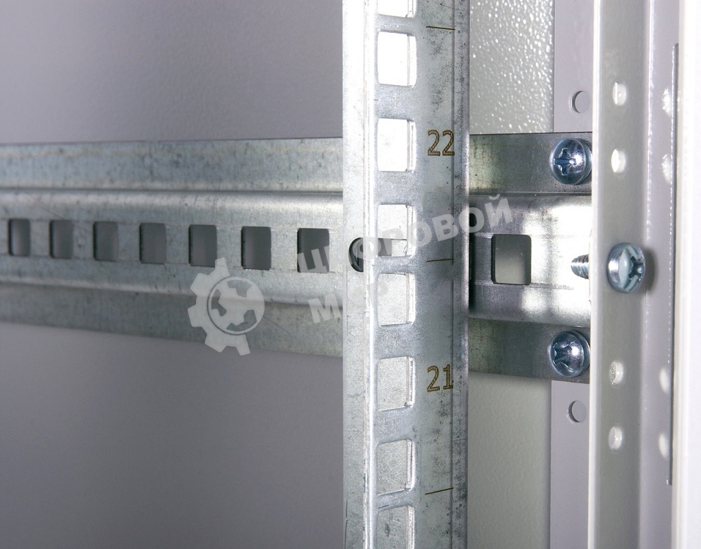 Шкаф телекоммуникационный напольный ЭКОНОМ 24U (600 х 1000) дверь стекло, дверь металл