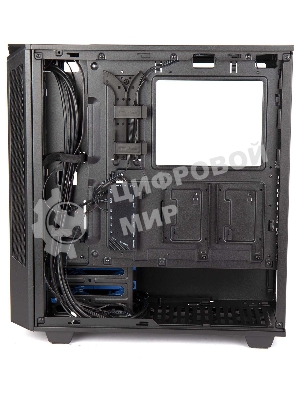 Компьютерный корпус Hiper PB81 черный без БП ATX 3x120мм 2xUSB2.0 2xUSB3.0 audio bott PSU