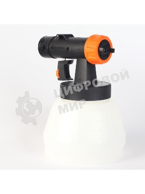 Краскопульт электрический PATRIOT SG500 HVLP 500 Вт., 100 DIN/сек, Расход 900 мл/мин., Резервуар: 1300 мл