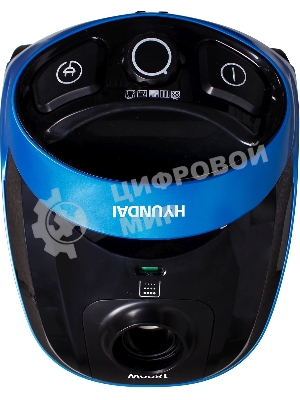Пылесос Hyundai HYV-B1550 синий/черный, 250/1800 Вт, уборка сухая, пылесборник мешок, 1.5 л (в компл.:1мешок)