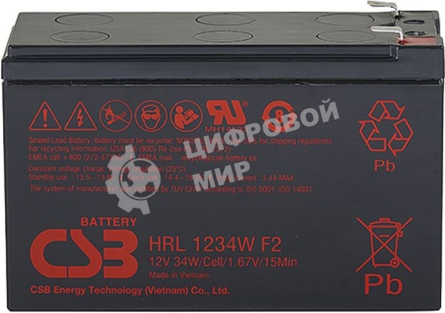 Батарея для ИБП CSB HRL 1234W (12V, 9Ah)