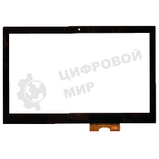 Сенсорное стекло (тачскрин) для Lenovo IdeaPad Z400 Touch MCF-140-0650, черное