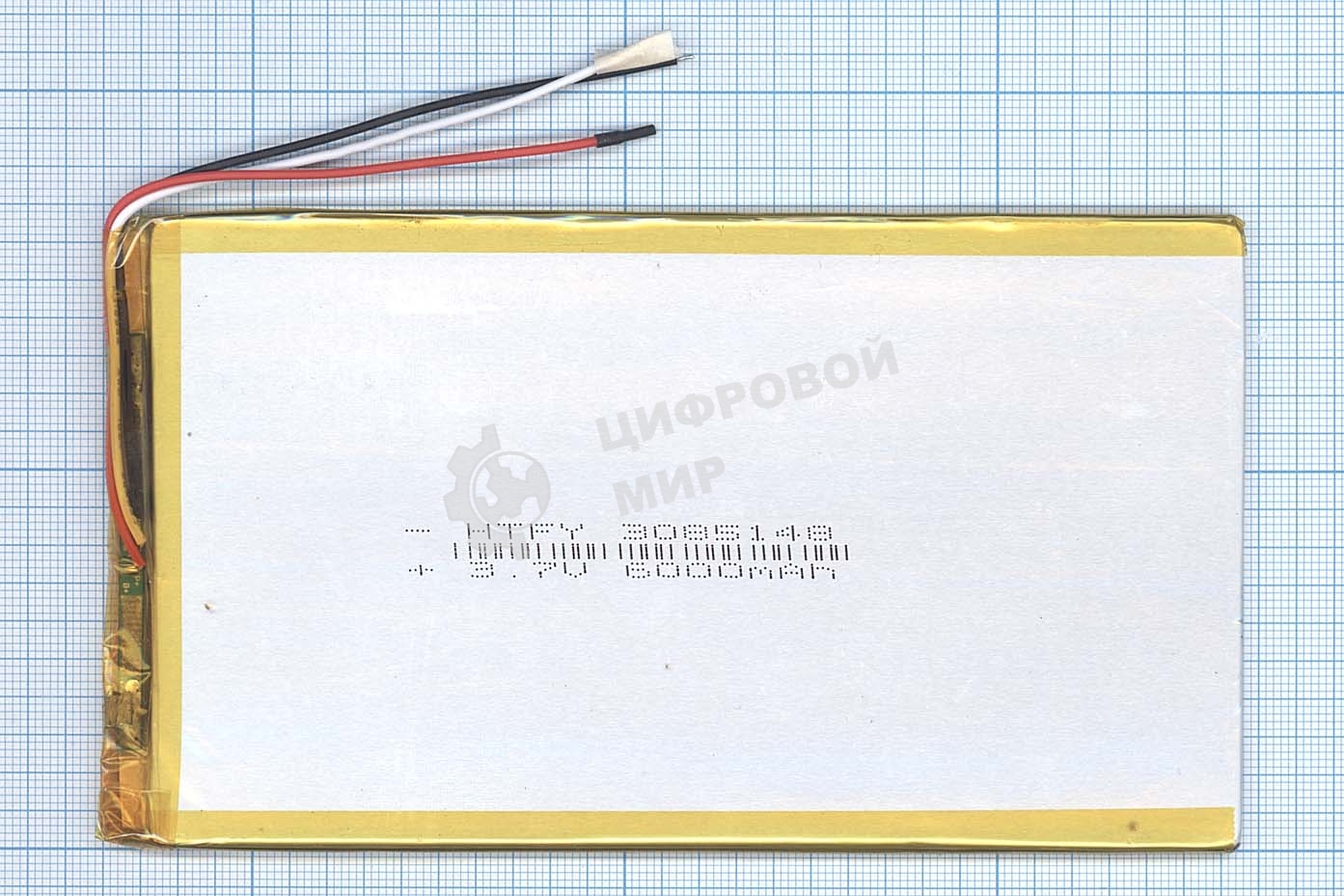 Аккумулятор Li-Pol (батарея) 3x85x148мм 3pin 3.7V/6000mAh
